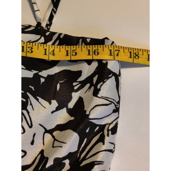 NW Collections Party Dress Spaghetti Strap Lined Black/Ivory Size 12 - Picture 10 of 12